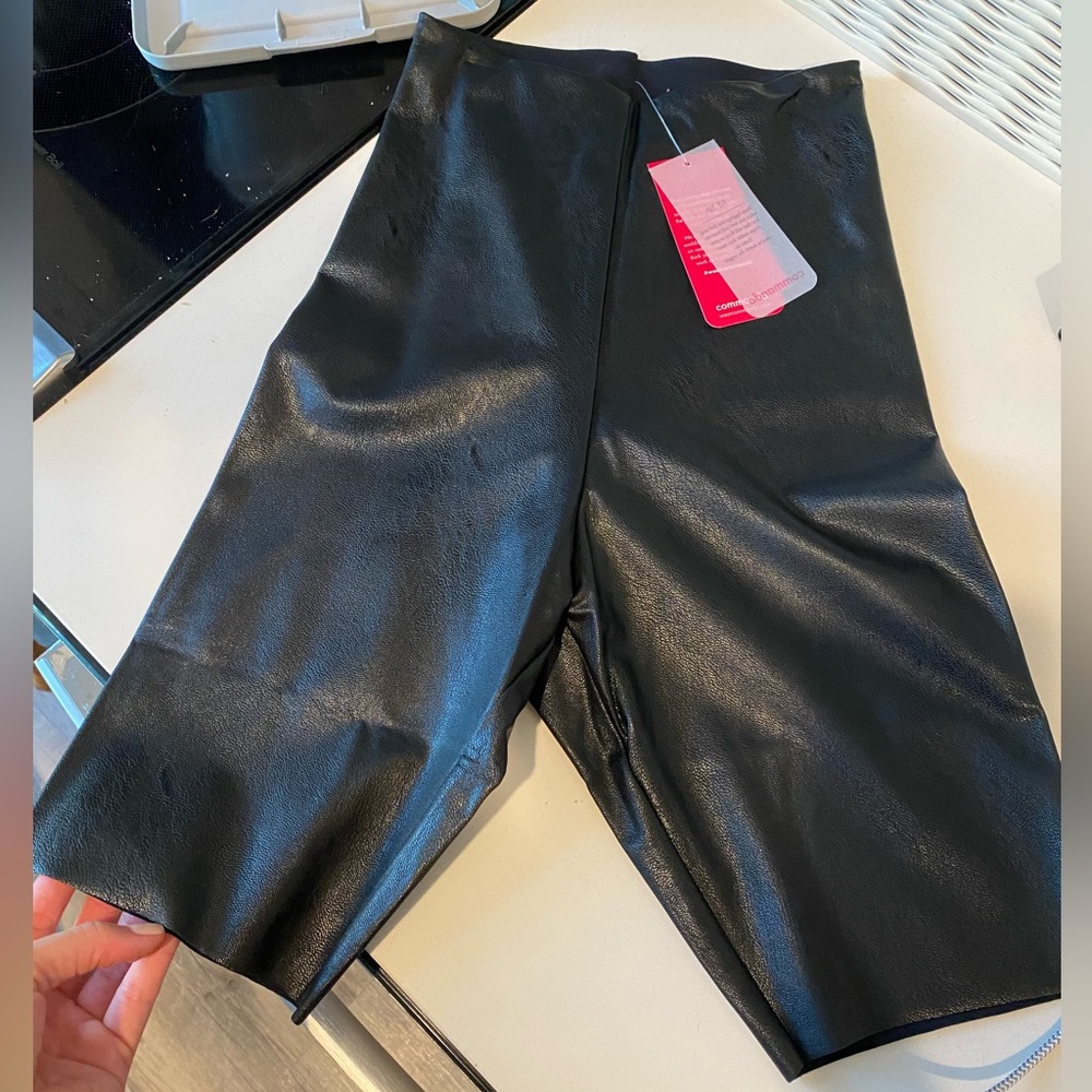 Commando High Waist Faux Leather Bike Shorts NWT